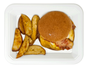 Ranch Burger with Red Potato Wedges