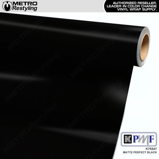 KPMF K75400 Matte Perfect Black Vinyl Wrap | K75547