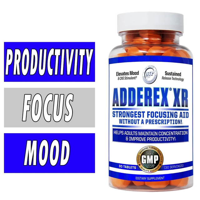 Hi-Tech Pharmaceuticals Adderex XR 30 Tablets - Focus Aid