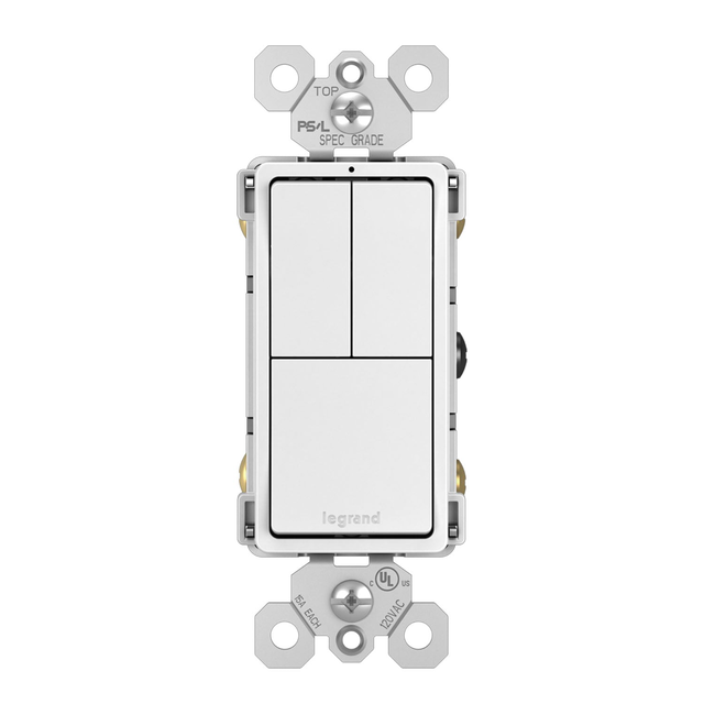 Legrand RCD113 radiant Triple Light Switch