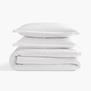 Organic Sateen Duvet Set - White