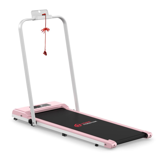 2 in 1 Folding Treadmill, Under Desk Treadmill 0.6-6.2MPH Walking Jogging Machine for Home Office