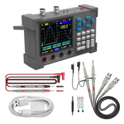 3in1 Oscilloscope Multimeter Signal Generator Machine 3.2inch IPS Display 120Mhz Bandwidth 250MSa/s Sampling Rate Dual Channel Oscillometer