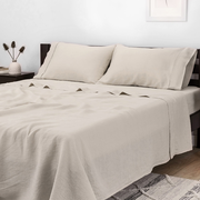 100% Flax Linen Bed Sheet Set
