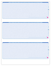 3 Per Page Blank Check Stock