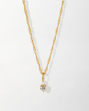 Diamond 14ct Gold Birthstone Necklace