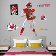 Patrick Mahomes II - RealBig Red & Gold Collection - Official NFL - Kansas City Chiefs - Reusable Vinyl Wall Decals