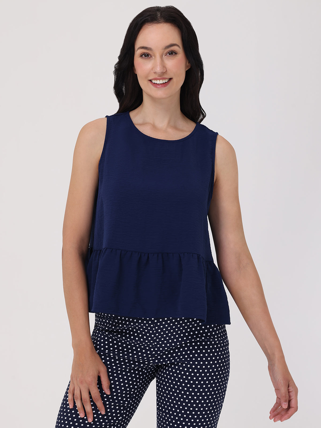 Sleveless Peplum Top