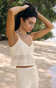Tay Crochet Cropped Tank