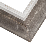 Rustic Gray with Whitewash Picture Frame