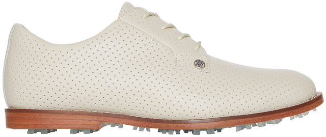 G/FORE Womens Perforated Gallivanter Luxe Leather Golf Shoes - Stone