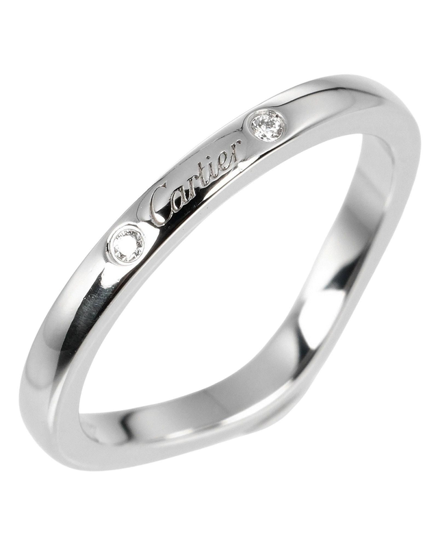 Preloved Love Wedding Band Platinum TwoDiamond - Silver Rings