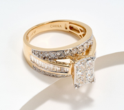 Fire Light Lab Grown Diamond 2 cttw Mixed Cut Ring, 14K