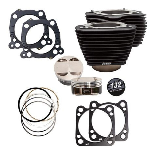 S&S Cycle 132" Big Bore Kit For Harley 114" Milwaukee Eight 2017-2026