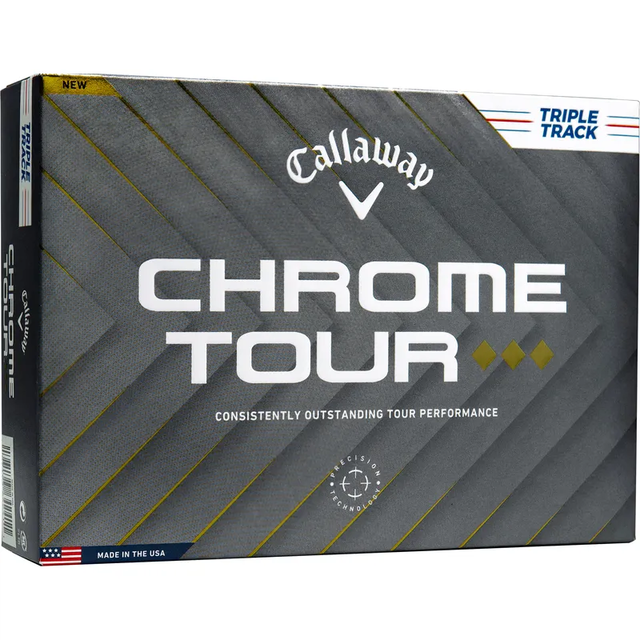 Callaway Golf Chrome Tour Triple Diamond Triple Track Golf Balls - 2025 Model