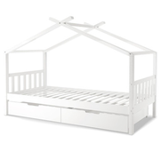 Tucker Solid Pine Timber Kids Bed with Drawers