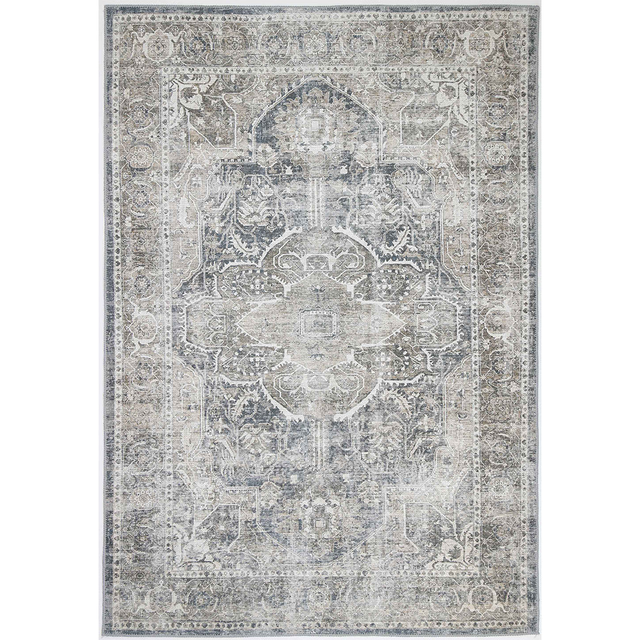 Distressed Vintage Kendra Ash in Grey Rug