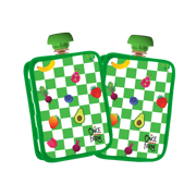 Green Checkered Pouch Cooler 2-Pack