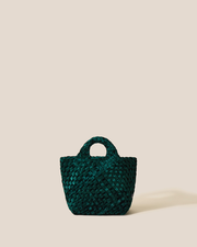 St. Barths Petit Tote Velvet | Emerald