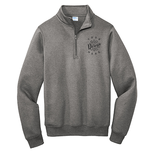 Port and Company Core Fleece Quarter-Zip Pullover Sweatshirt