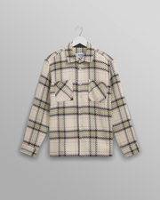 Whiting - Ecru And Sage Harp Check Overshirt