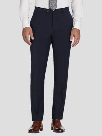American Bespoke Modern Fit Flat Front Suit Pants