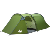 TrekPort Tunnel Tent – 2–4 Person 3-Season Camping Shelter with Sleeping Room & Vestibule