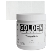 Golden Heavy Body Artist Acrylics - Titanium White, 16 oz Jar