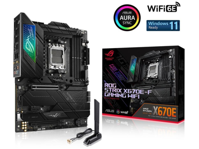 ASUS ROG Strix X670E-F Gaming WIFI6E Socket AM5 (LGA 1718) Ryzen