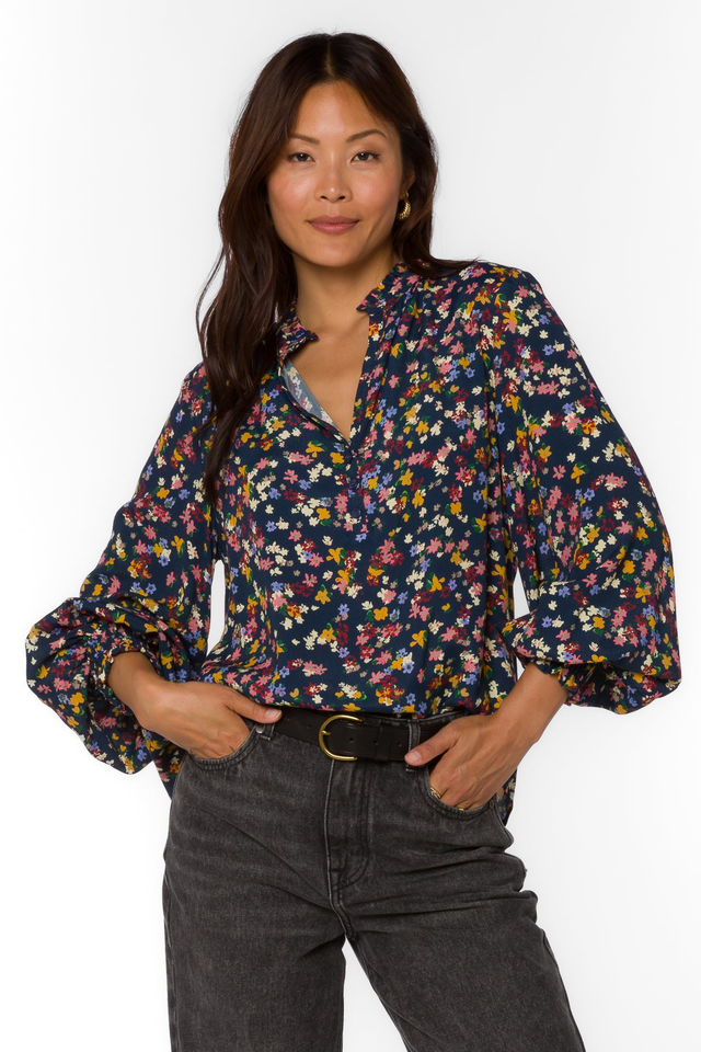Avena Multi Ditsy Floral Blouse