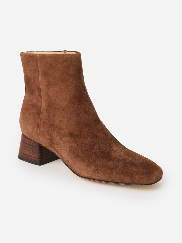 Toasted_Coconut Solid Tilly Suede Ankle Booties | Women's Shoes | J.McLaughlin
