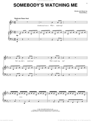 Somebody's Watching Me sheet music for voice, piano or guitar
