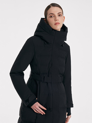 Long Hooded Goose Down Garment