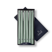 12" Colonial Green Handipt Taper, 12 Pack