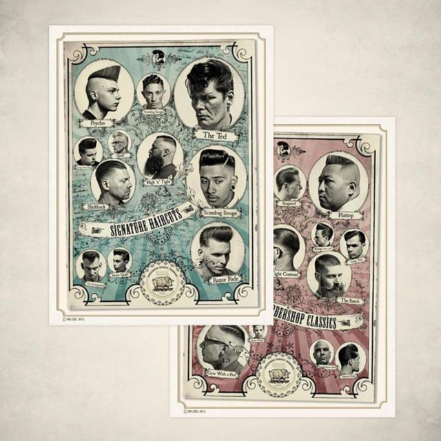 The Barbershop Classics and The Signature Haircuts Posters