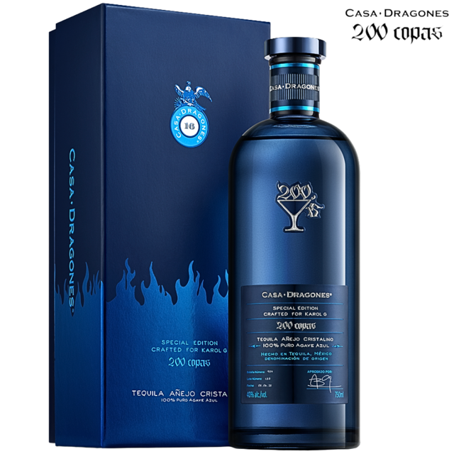 Casa Dragones X Karol G '200 Copas' Cristalino Tequila