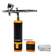 Cordless airbrush battery powered compressor with airbrush kit