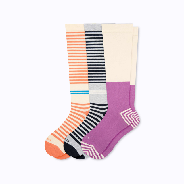 CloudCotton Compression Socks - 3 Pack Bundle
