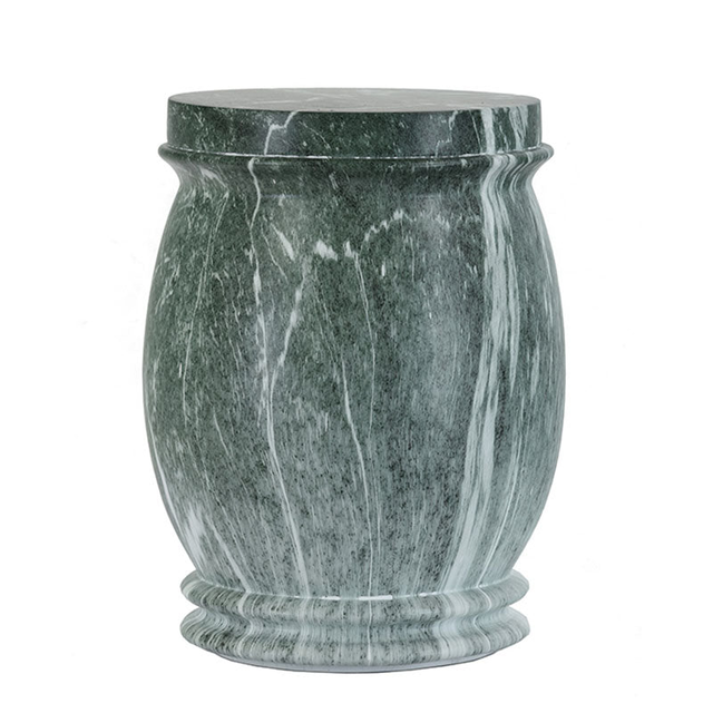 Jade Faux Marble Cremation Urn In Large