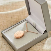 Personalized Rose Gold Plated Locket Necklace