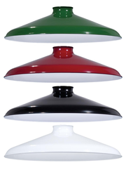 12" Diameter Industrial Style Metal Lampshades, 2-1/4 inch lip fitter (08383B)