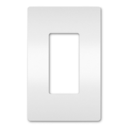 radiant 1-Gang Screwless Wall Plate, White