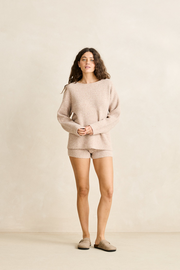 Peta Rib Knit Short Cedar