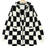 Kids Hooded Checker Cozy Robe