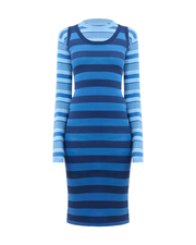 Striped Overlap Dress
