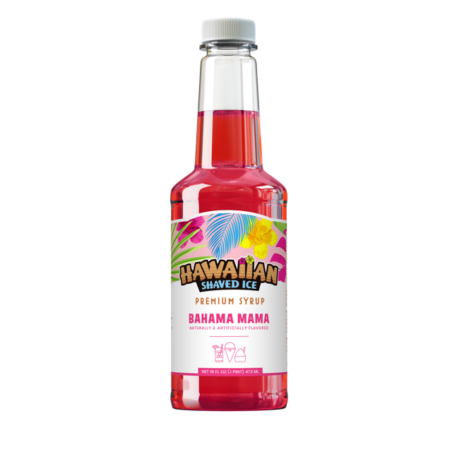 Bahama Mama Shaved Ice & Snow Cone Flavored Syrup - Pint
