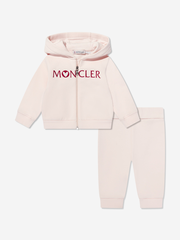 Moncler Enfant Baby Girls Logo Tracksuit in Pink