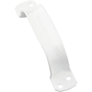 National N162594 National 6-3/4 In. White Vinyl Coated Zinc Door Pull N162594