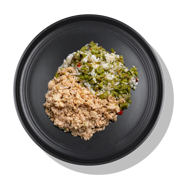Lean Ground Chicken with Rice & Broccoli