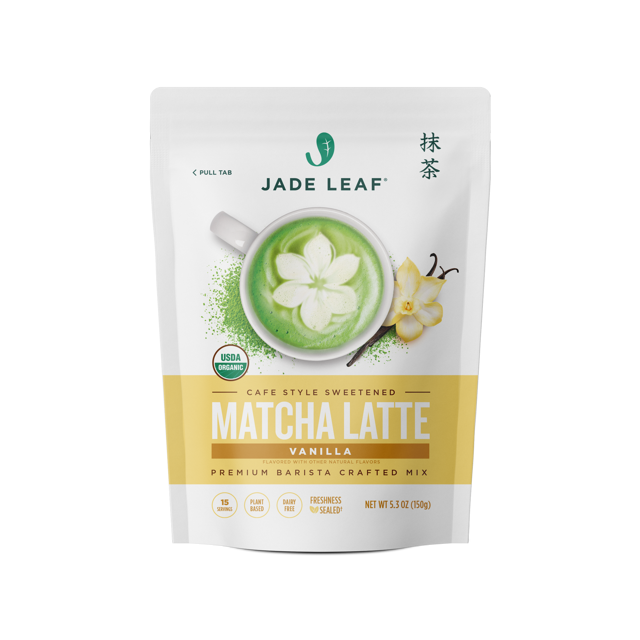 Organic Cafe Style Sweetened Matcha Latte Mix - Vanilla